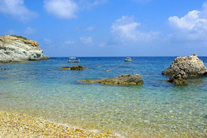 Cala Felce sull'isola di Ponza